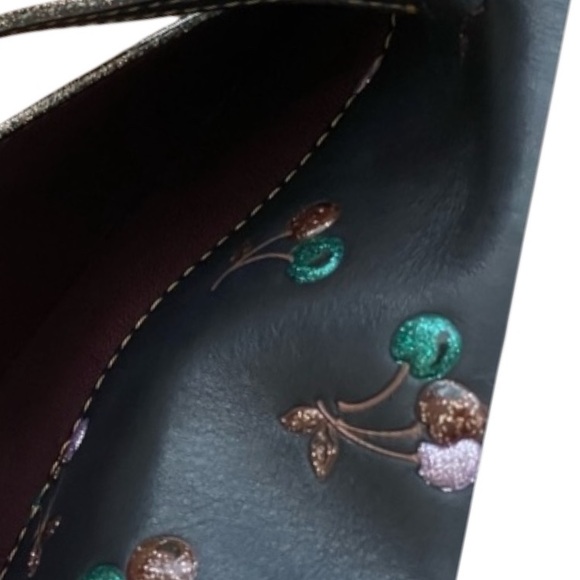 COACH 1941 Glitter Cherry Black Glovetanned Leather. Dusty and Bag! - Picture 11 of 13